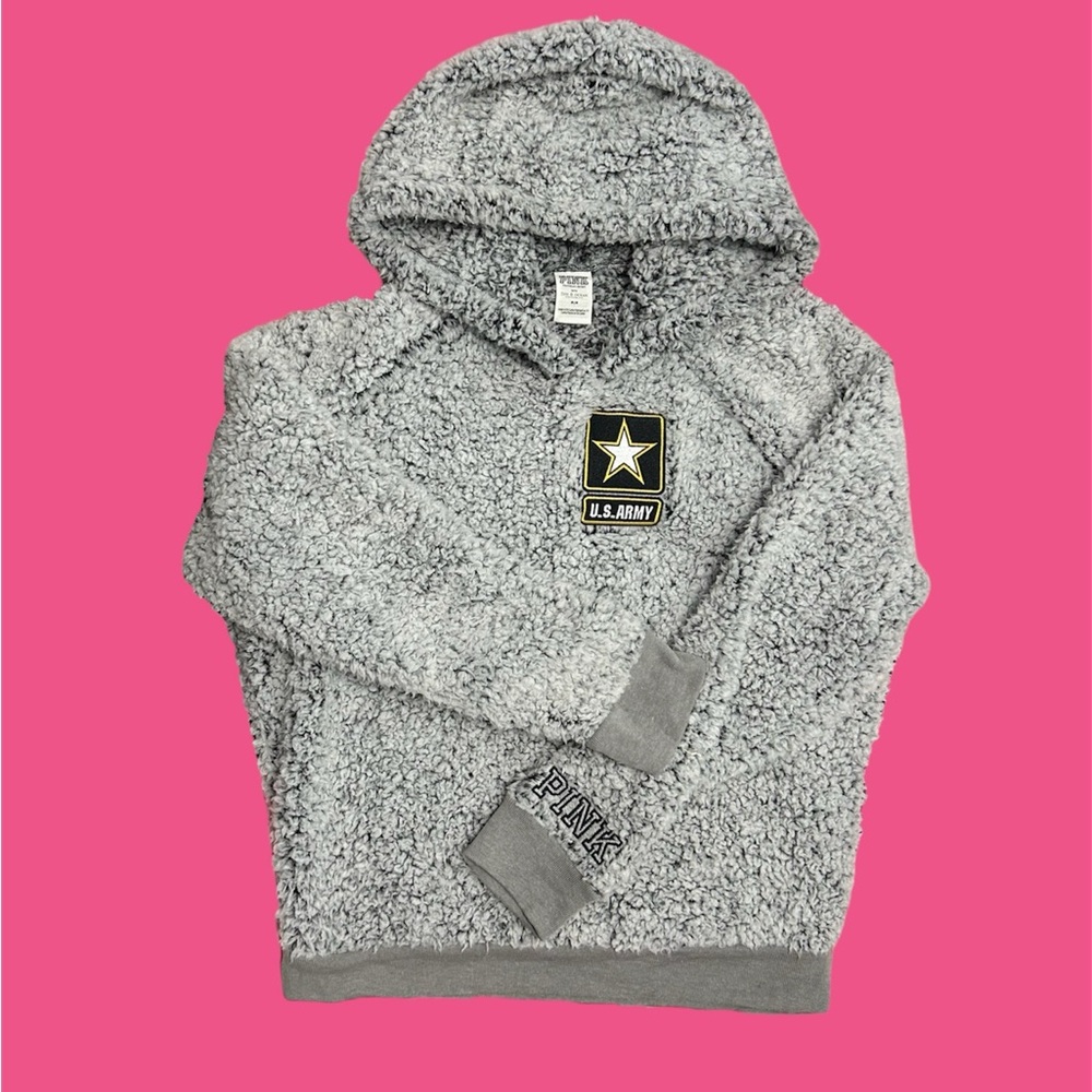 victoria’s secret PINK pullover sherpa hoodie